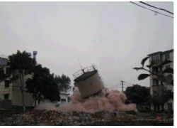 水塔爆破引起的振动
